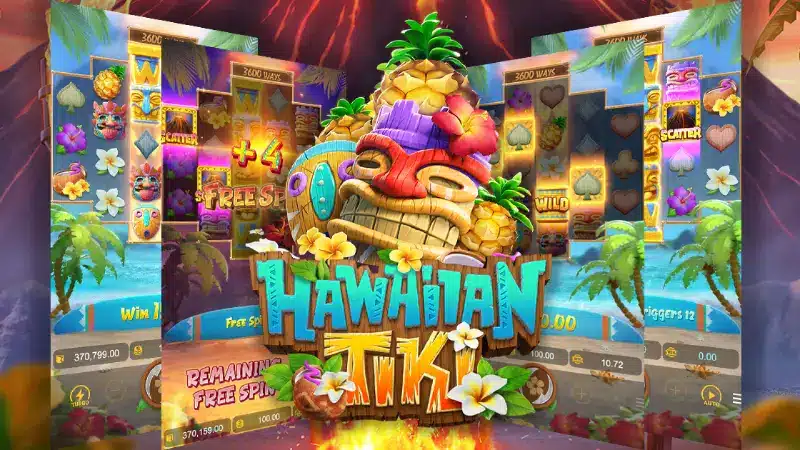 Hawaiian Tiki สล็อตลองเล่น ซื้อฟรีสปินได้เหมือนเกมจริง